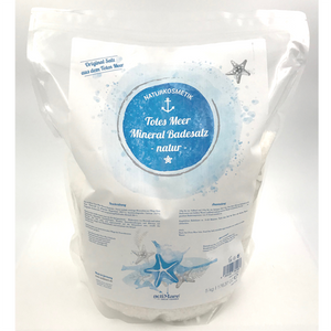 Dead Sea Salt Mineral | Bath salt - natural 5kg in a stand-up pouch / refill pouch